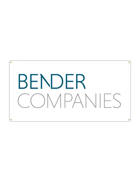Vinyl Banner 96" x 48" w/Bender Companies Logo