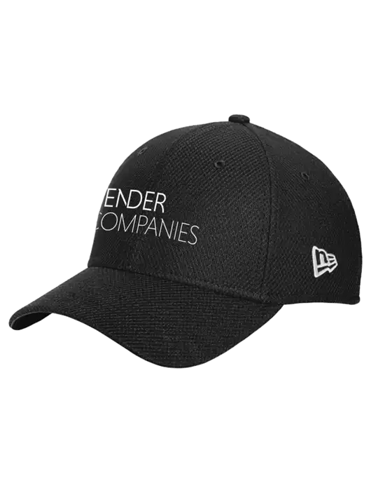 New Era Diamond Era Black Stretch Cap w/Bender Companies Logo