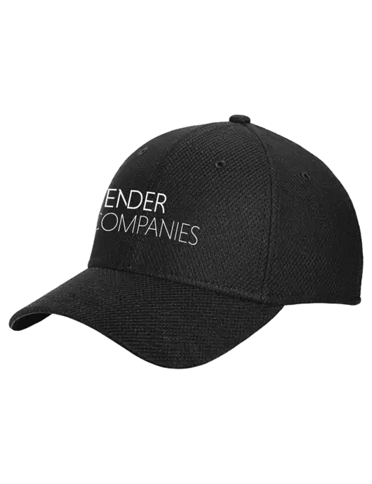 New Era Diamond Era Black Stretch Cap w/Bender Companies Logo