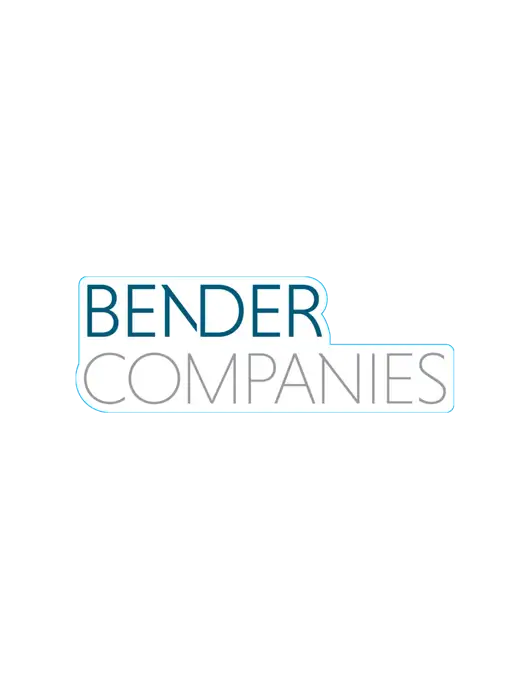 Large Decal (approx 23-36 sq in) w/Bender Companies Logo