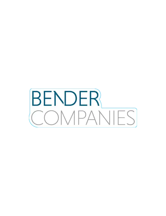 Medium Large Decal (approx 16-22 sq in) w/Bender Companies Logo