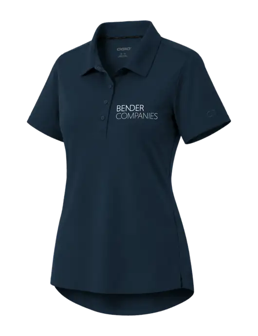 OGIO Womens Envision Dark Navy Polo w/Bender Companies Logo