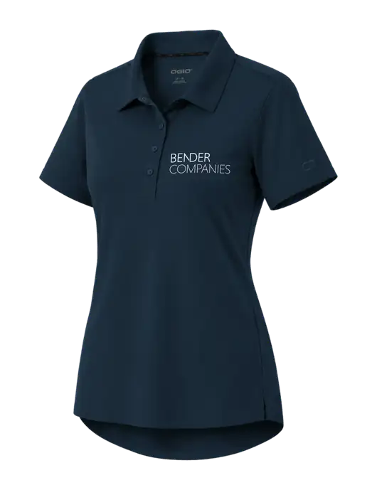OGIO Womens Envision Dark Navy Polo w/Bender Companies Logo