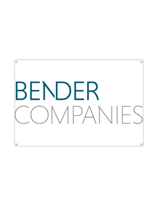 Vinyl Banner 72" x 48" w/Bender Companies Logo