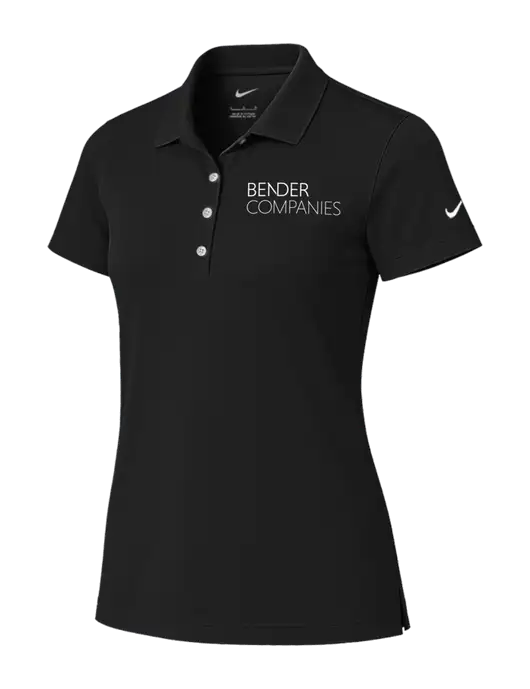 Nike Womens Black Tech Basic Dri-FIT Polo
 w/Bender Companies Logo
